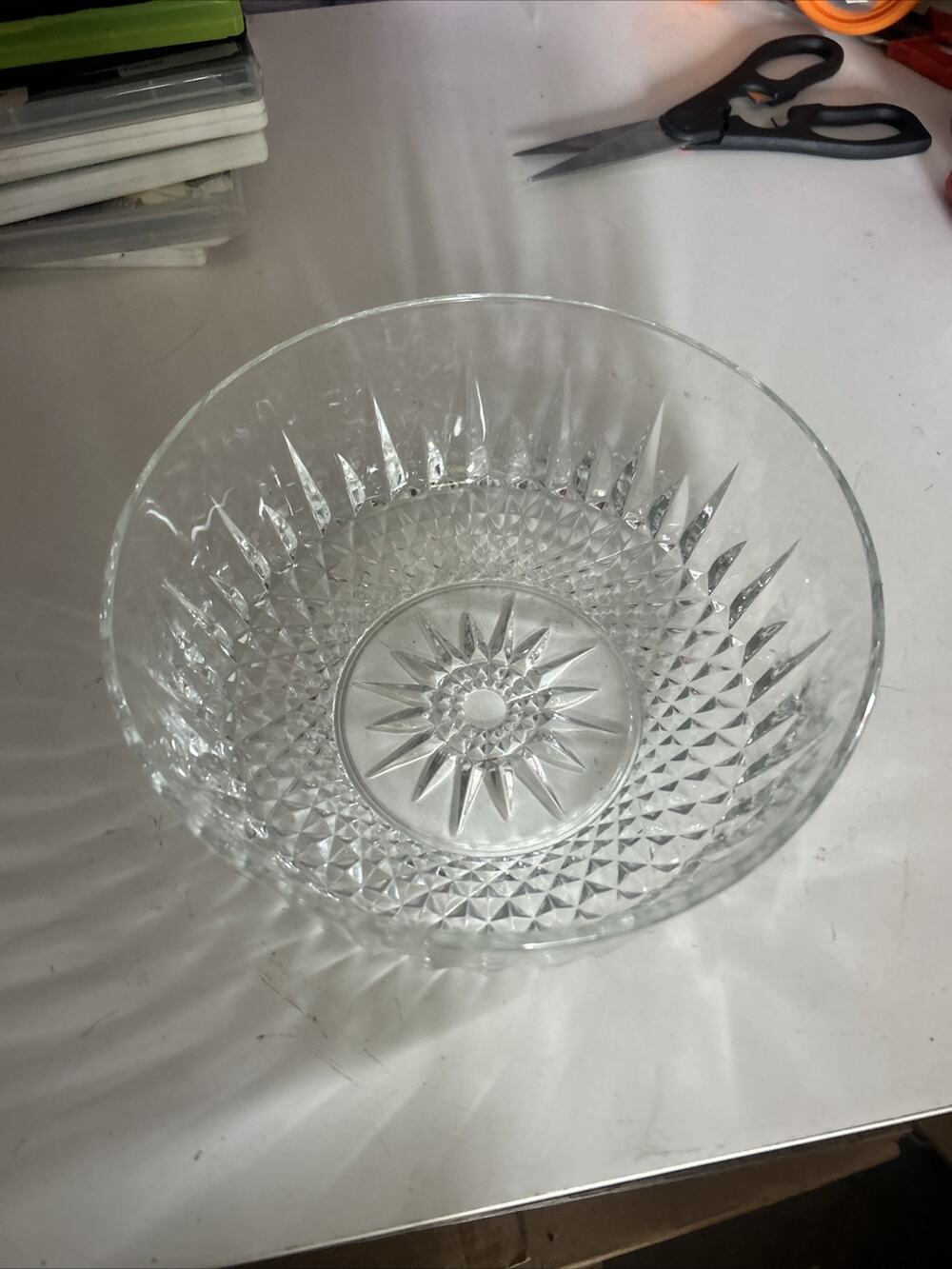 NICE! Vintage Arcoroc Diamant 8" Serving Bowl